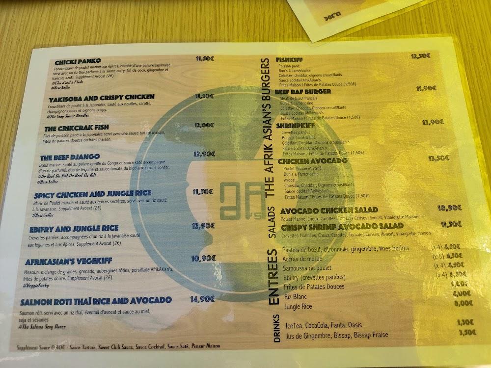 AFRIK ASIAN ORIGINAL’S - Menu Image 3